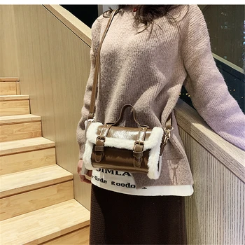 

handbag New autumn/winter foreign style female fashion version of a versatile cross-body bag retro bag fashion women's bag