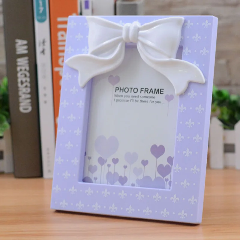 

Creative Cartoon 7-Inch Bow Tabletop Frame Home Children Anime Plastic Picture Frame Studio