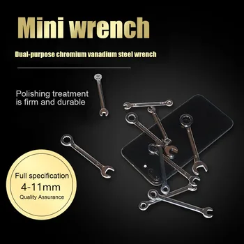 

10Pcs/set Professional Mini Combination Wrench Spanner Set 4-11mm Metric Small TSH Shop