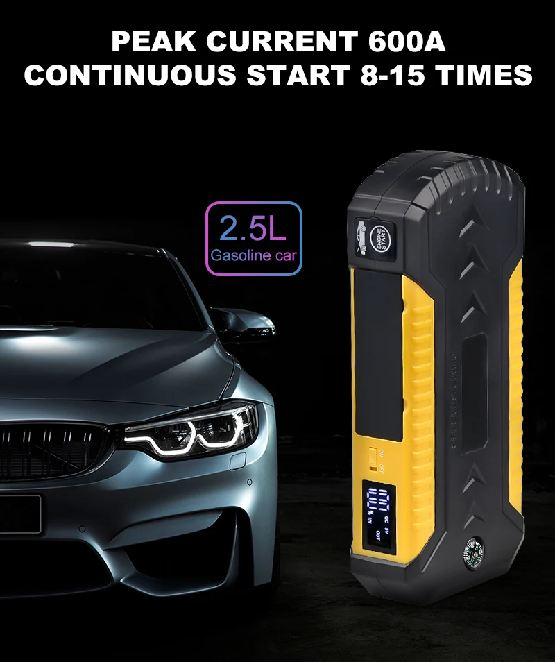 88000mAh авто аварийное пусковое устройство 12v 600A портативный автомобиль стартер