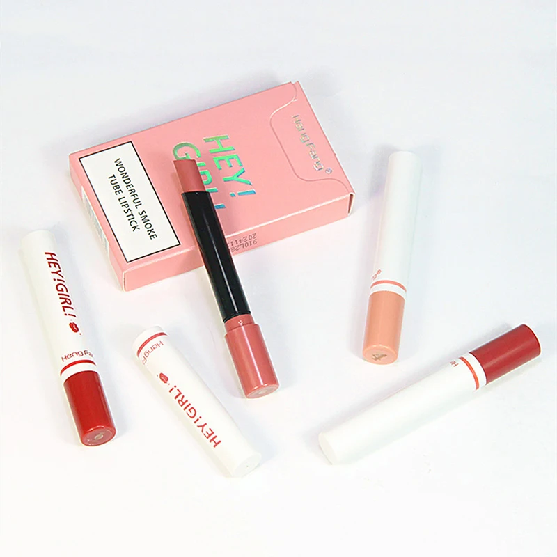 4 個タバコパック口紅セット簡単に色ベルベットマットシガレットケースファッションホット販売 口紅 Aliexpress