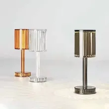 Lampe de Table en cristal, style européen, romantique, luminaire décoratif de vacances, de noël, de salon, de luxe, importé d'espagne