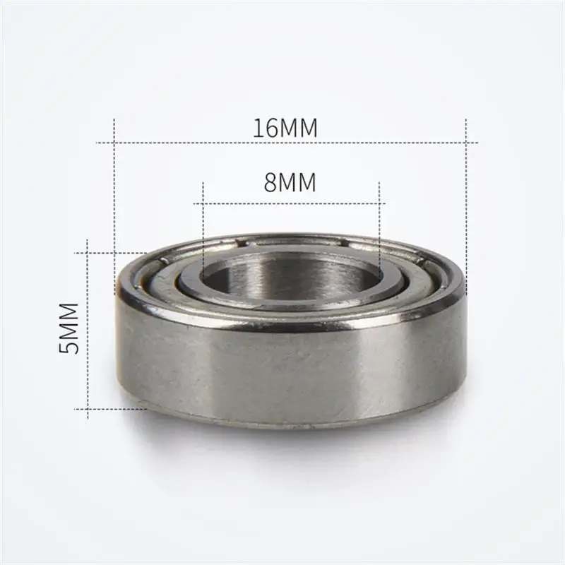 100 Stück 688ZZ 688-2RS 8x16x5mm L-1680HH Miniatur-Rillenkugellager 688Z 688-2Z 688 688RS 8*16*5 mm – Detail 1