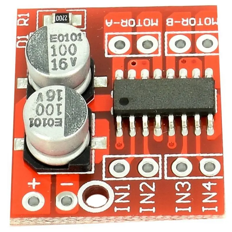 

10pcs Mini Dual DC Motor H-Bridge Driver Module Speed Controller 2V-10V with Over Temperature Protection for Smart Toy Cars and