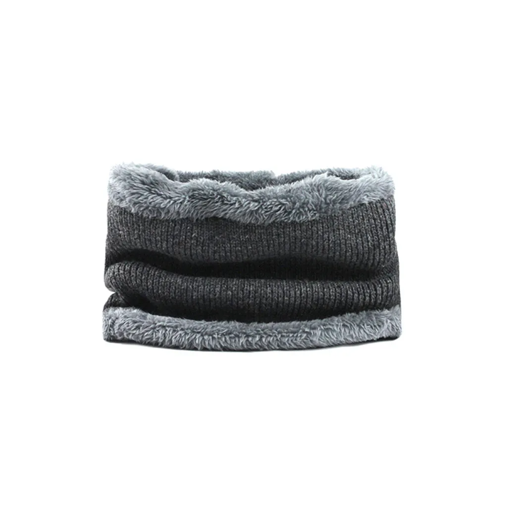 Зимние шапки для мужчин шапки бини теплая вязаная шапка Skullies шапка шарф наборы ДОБАВИТЬ Бархатные воротники вязаная шапка модная ветрозащитная