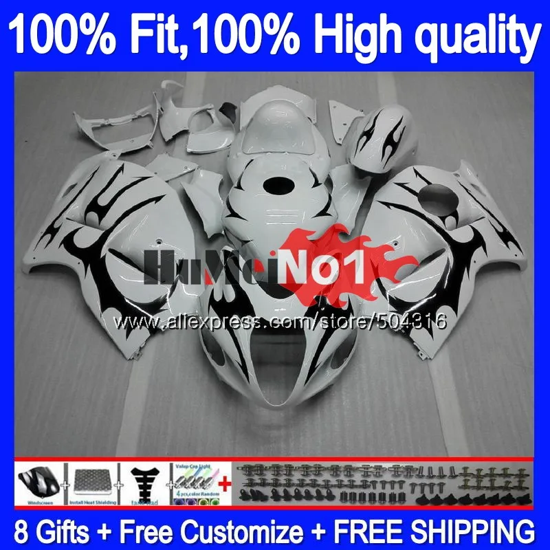 Инъекции для SUZUKI Hayabusa GSXR 1300 2008 2009 10 11 12 29MC. 233 GSXR-1300 GSXR1300 08 09 2010 2011 2012 черный пламя обтекатель - Цвет: No. 1