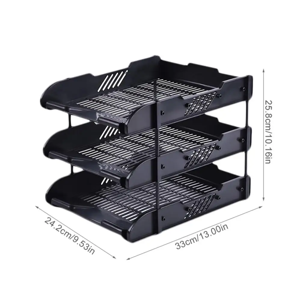 Многофункциональный офисный Настольный органайзер 3 лотка держатель для файлов