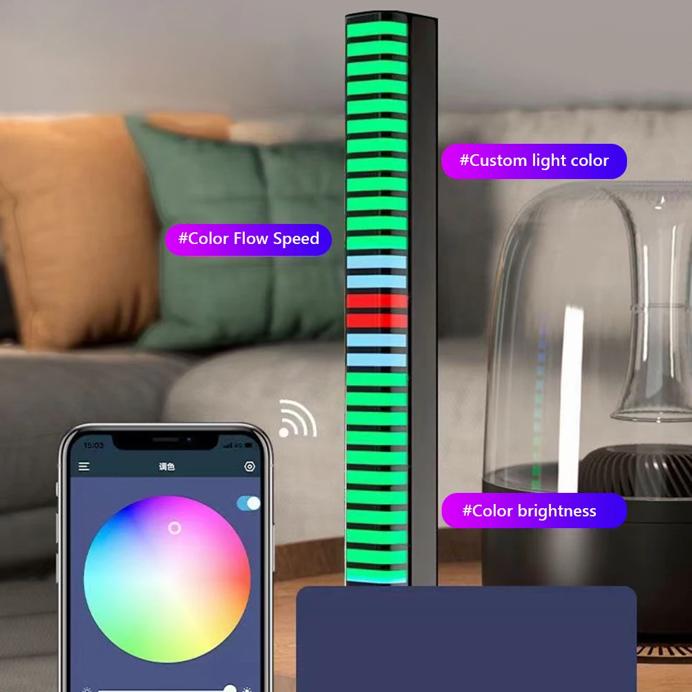 Tanie RGB muzyczny sterowania LED pasek światła 3D aktywowane głosem odbioru sklep