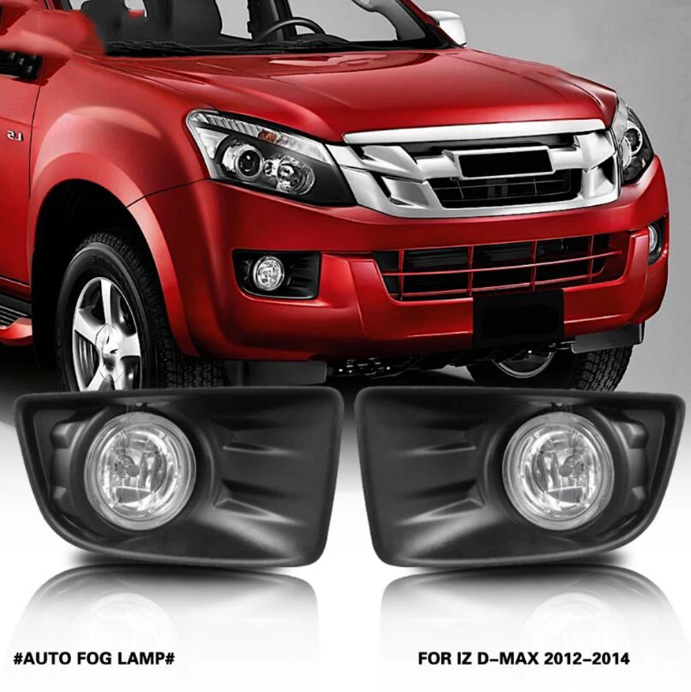 

JanDeNing Car Fog Lights For ISUZU D-MAX 2012~2014 Front Fog Lamp Light Lamp Replacement Assembly kit (one Pair)