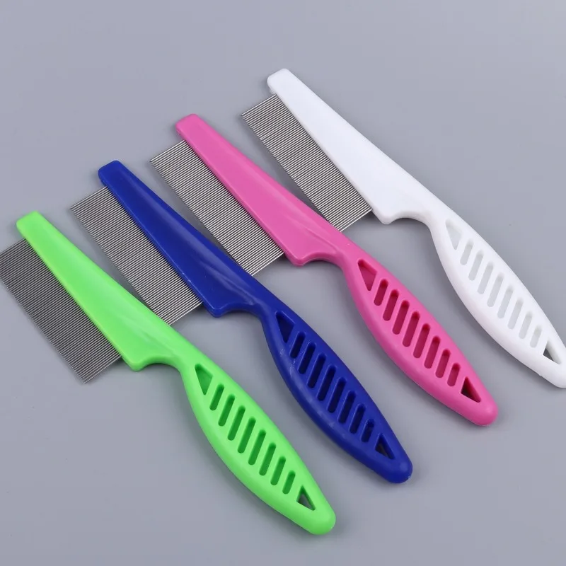 

Cats And Dogs Pets Flea Combs Fine-Tooth Stainless Steel Needle Comb Deworming Eggs Catching Lice Grate Grooming Supplies