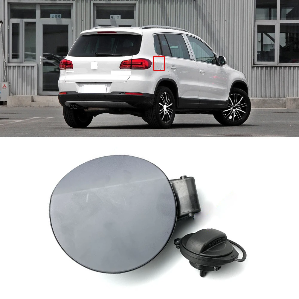 CAPQX For 10 16 Tiguan Exterior Gas Fuel Oil Tank Cover Cap Petrol