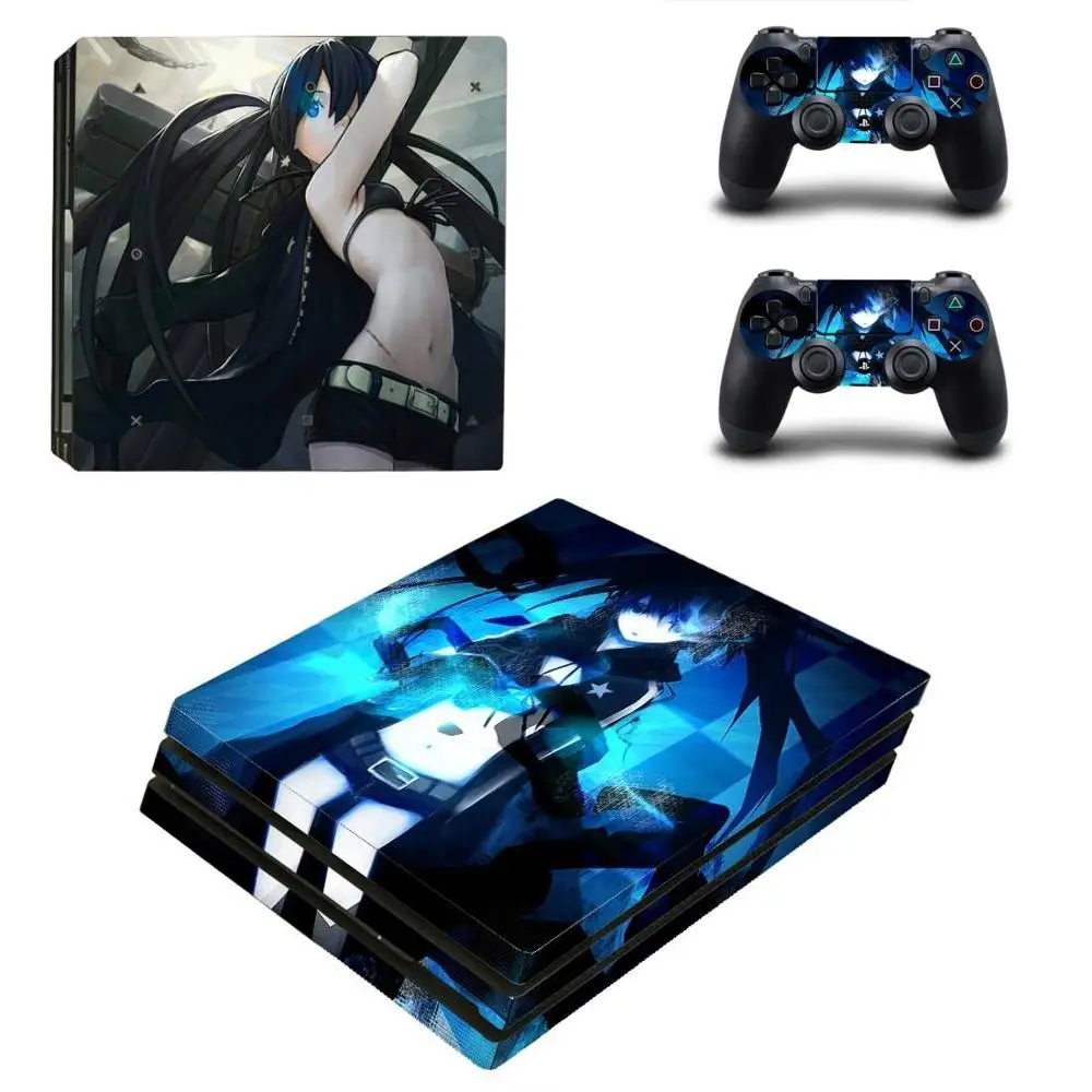 Black Rock Shooter PS4 Pro наклейка s PS 4 Play station 4 Pro наклейка для кожи Pegatinas для playstation 4 Pro консоль и контроллер