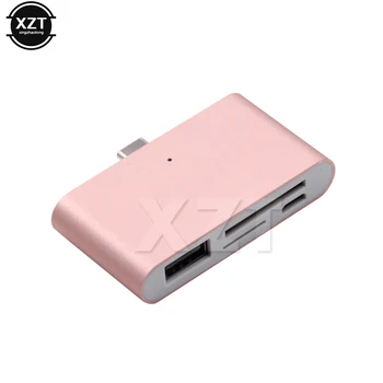 

USB Type C Hub OTG with USB 2.0 TF SD Card Reader USB Multifunction Converter for Huawei Samsung MacBook Air Laptop Accessories