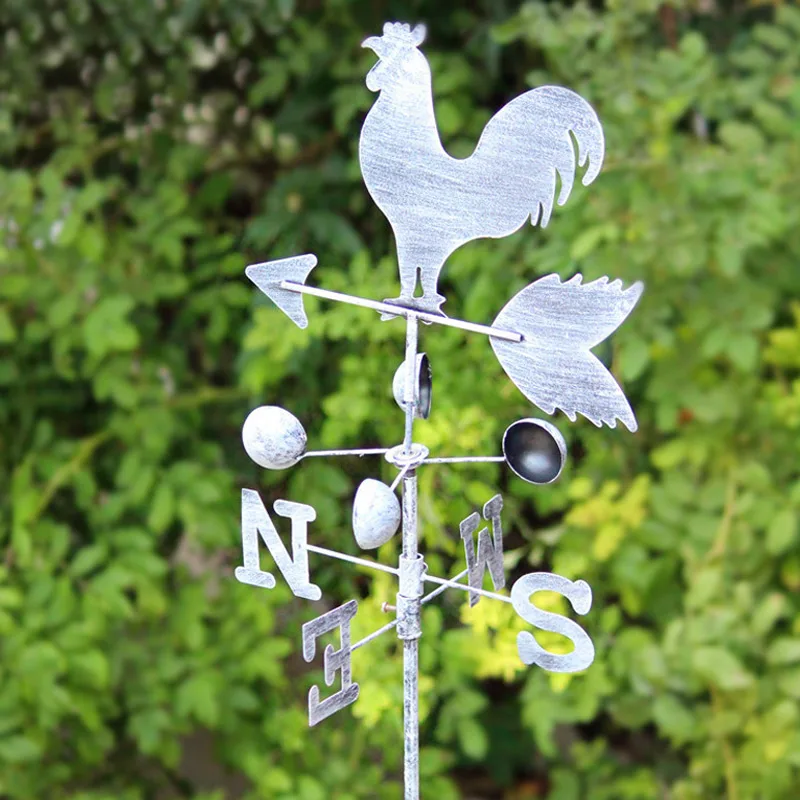 

Metal Original Wind Speed Spinner Rooster Weather Vane