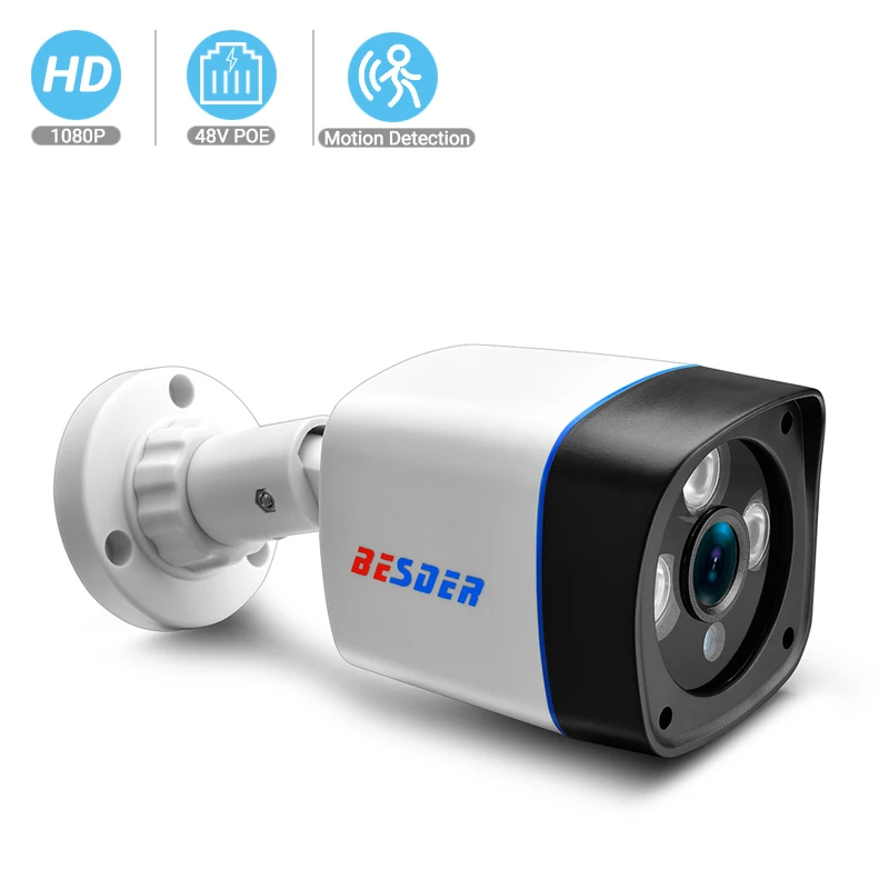 BESDER широкоугольная 2MP 1.3MP 1MP IP камера наружная иК 25 м HD безопасность