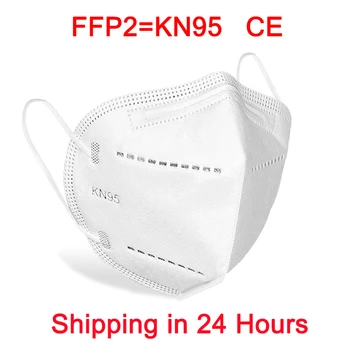 

10Pcs KN95 Face Masks Non-woven Dustproof FFP2 Mask 95% Filtration Safety Hygiene Anti Flu Earloop Facial Mouth Protective Mask