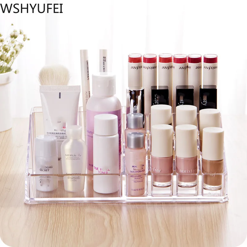 

New style Multi-functional acrylic storage box Desktop finishing box Cosmetic storage box Office home storage box WSHYUFEI