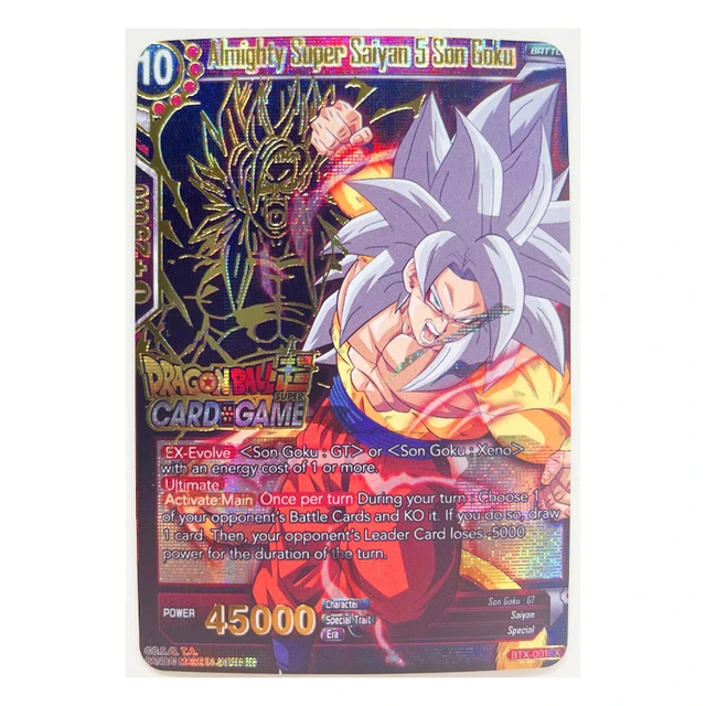 Dragon Ball Z GT Super Saiyan 4 Heroes Battle Card Ultra Instinct Goku Game  Collection Cards