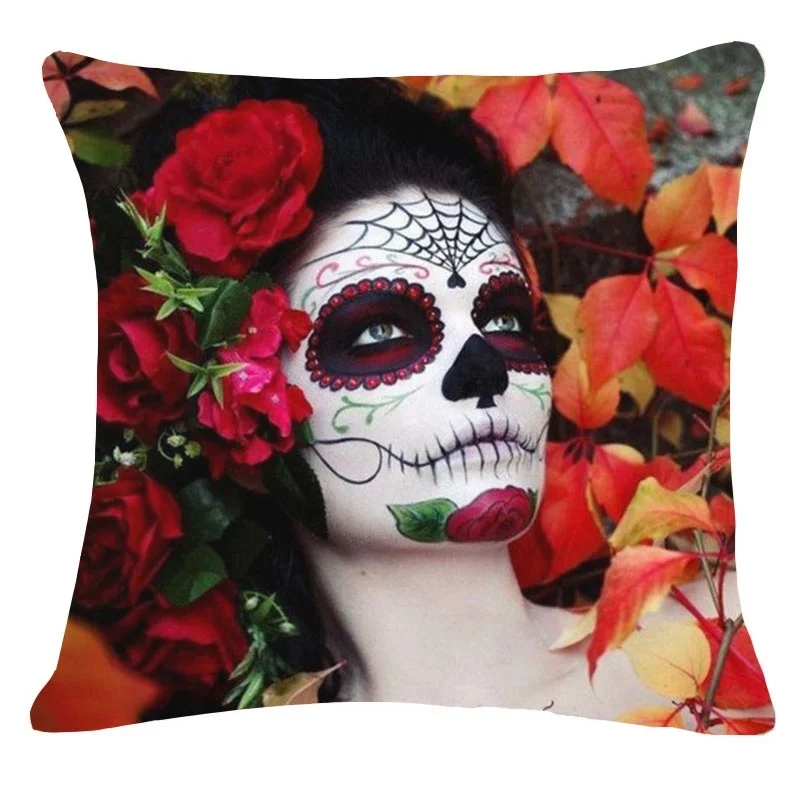 Sexy Ghost Girls Cotton Linen Cushion Cover Cushions for Sofas Coffee Shop Office Car Home Decorative Pillowcases | Дом и сад