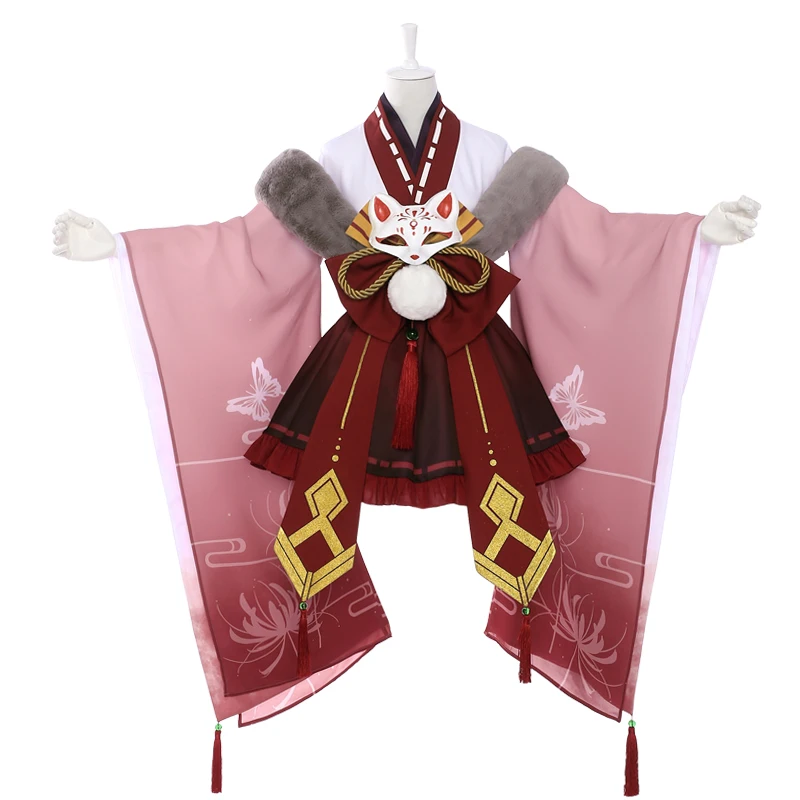 Boku No My Hero Academy Toga Himiko кимоно униформа косплей костюм Одежда Хэллоуин вечерние