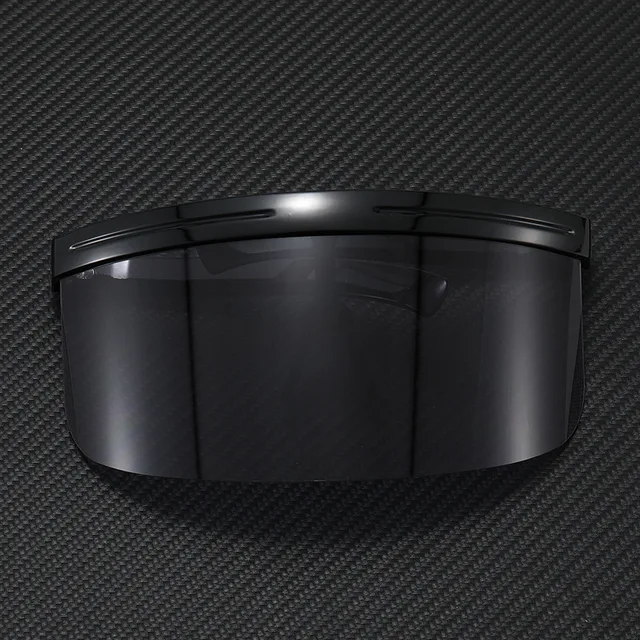 Oversized Windproof Mask Goggles Sunglasses Women Fashion One Piece Rimless Sunglasses Men Outdoor UV400 Crystal Glasses O960 Black-Black