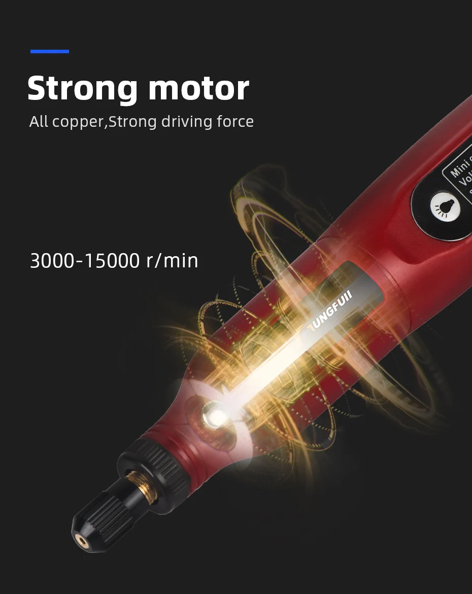 caneta de gravura sem fio com led