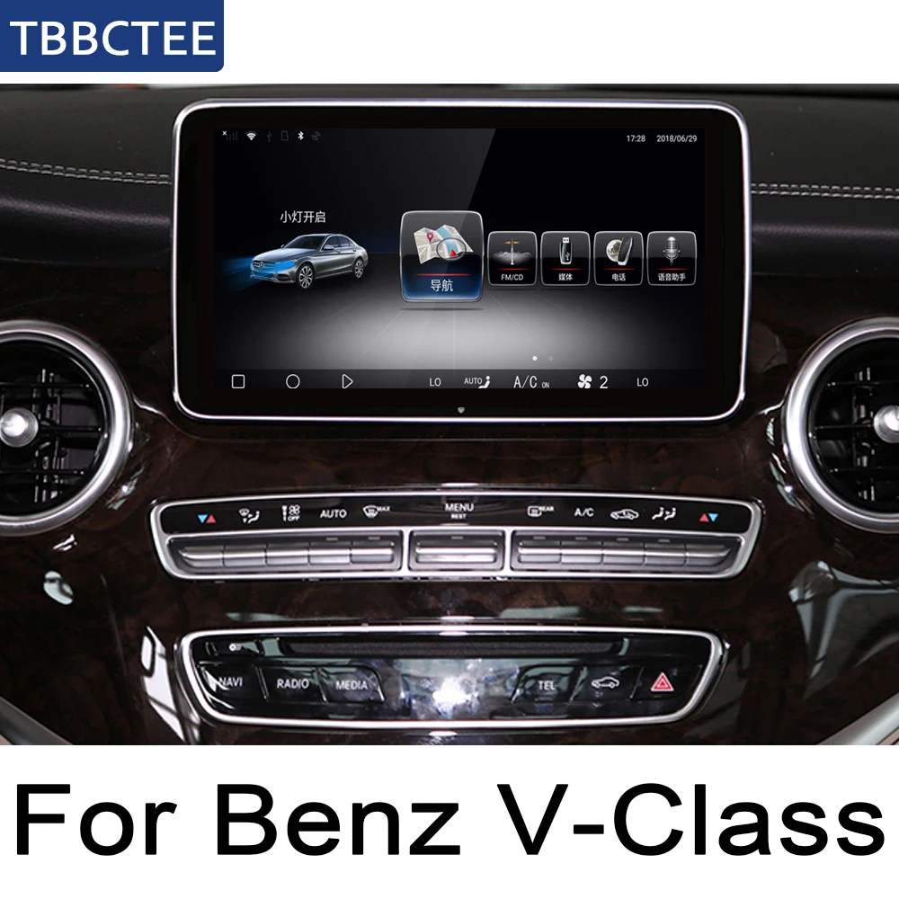 Для Mercedes Benz V Class~ NTG автомобильный радиоприемник ips Android навигация AUX стерео Мультимедийный Плеер экран стиль