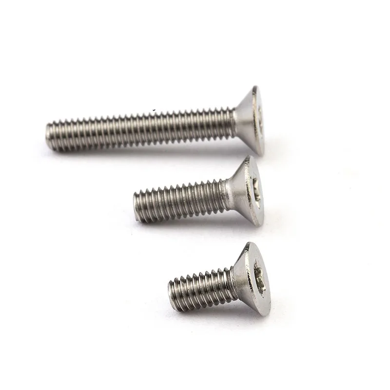 M5 M6 Torx безопасные плоские винтики машина винт метрический резьба внутренний цветок сливы Противоугонный болт 304 нержавеющая сталь