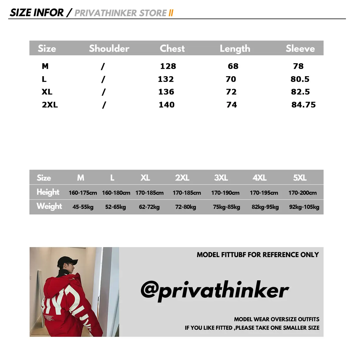 Privathinker,, Толстая Теплая мужская зимняя куртка, одежда, повседневная, свободная, Harajuku, мужские парки, пальто с капюшоном, с принтом, красная, Мужская ветровка