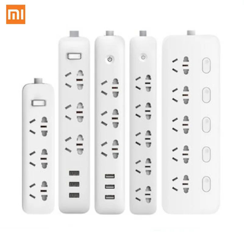 

Xiaomi WIFI Smart Socket Plug Household Extension Cable Power Board 3/5/6/8 Hole USB Fast Charging 2500W 10A 250V