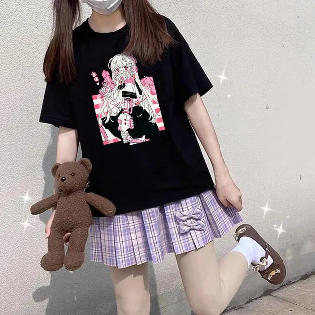Cute Japanese Streetwear Loose T-Shirt 2