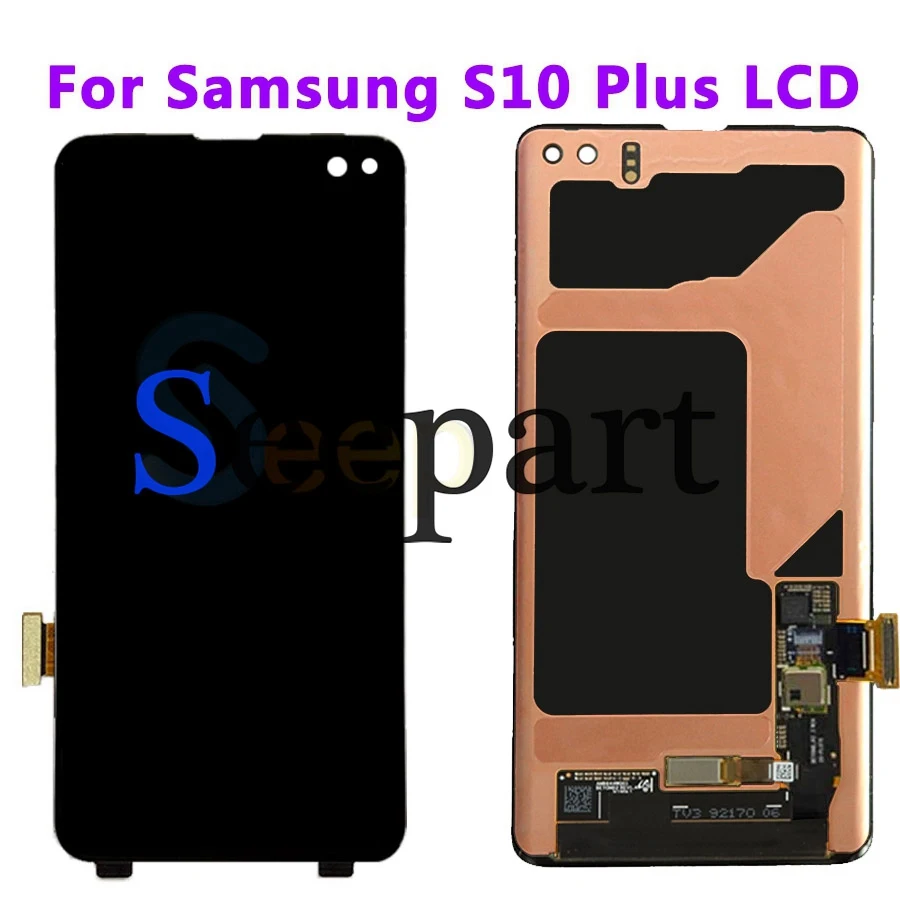 AMOLED для 6,4 ''samsung Galaxy S10 Plus ЖК-дисплей сенсорный экран дигитайзер Замена для samsung S10Plus G9750 ЖК+ Инструменты