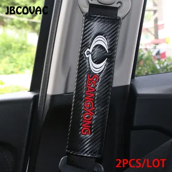 

Car Styling Car Interior Accessories Auto Protect Seat Belt Covers For SsangYong Actyon Korando Kyron Musso Nomad Rexton Tivoli