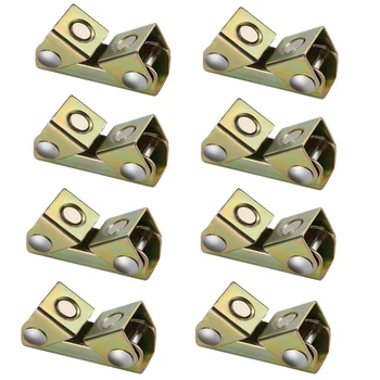 

8Pcs V Type Magnetic Welding Clamps Holder Suspender Fixture Adjustable Pads Kit