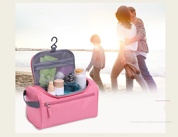 Portable Travel Toiletries Cosmetics Storage Box Folding Waterproof Men Hanging Wash Bag Women Makeup Organizer Cases