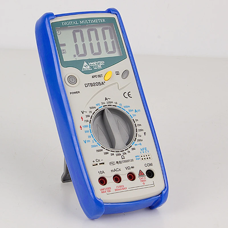HONEYTEK DT9205A Профессиональный цифровой мультиметр установка для измерения параметров конденсаторов Esr метр AC DC Вольтметр цифровой мультиметры