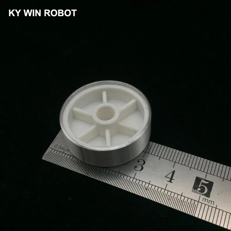 1 шт. 30x10 мм 6 мм отверстие вала алюминиевый сплав потенциометра Ручка Белый