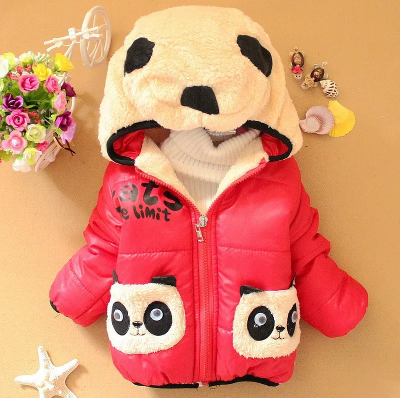 WEPBEL Spring Autumn Winter coat jacket outerwear kids jacket coat child baby girl boy winter coat snowsuit - Цвет: Красный