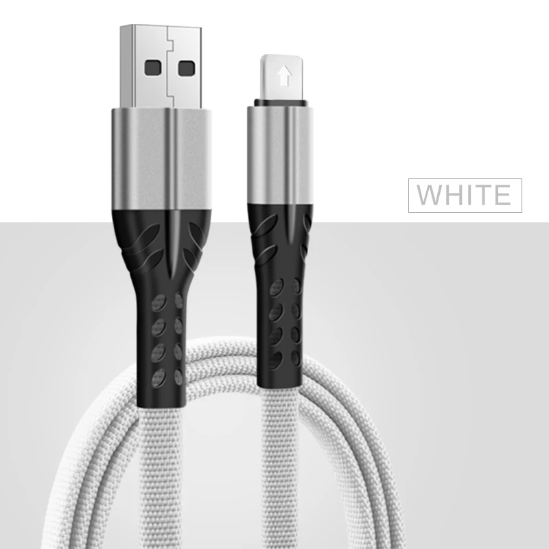 White Кабели для Apple, usb кабель для зарядки и передачи данных для iPhone 11 Pro Max X 7 6 8 6S Plus XS XR, кабель для быстрой зарядки телефона для системы iPad iOS - Цвет: White