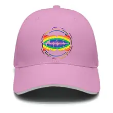 Gay Pride логотип Радуга женские хип-хоп Регулируемые сетчатые уличные Хлопковые бейсболки шапки