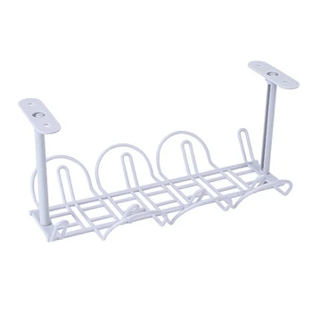 

1Pc Socket Storage Rack Plug Wire Organizer Holder Table Bottom Power Cable Shelf Strong Adhesive Hanging Basket Kitchen Storage