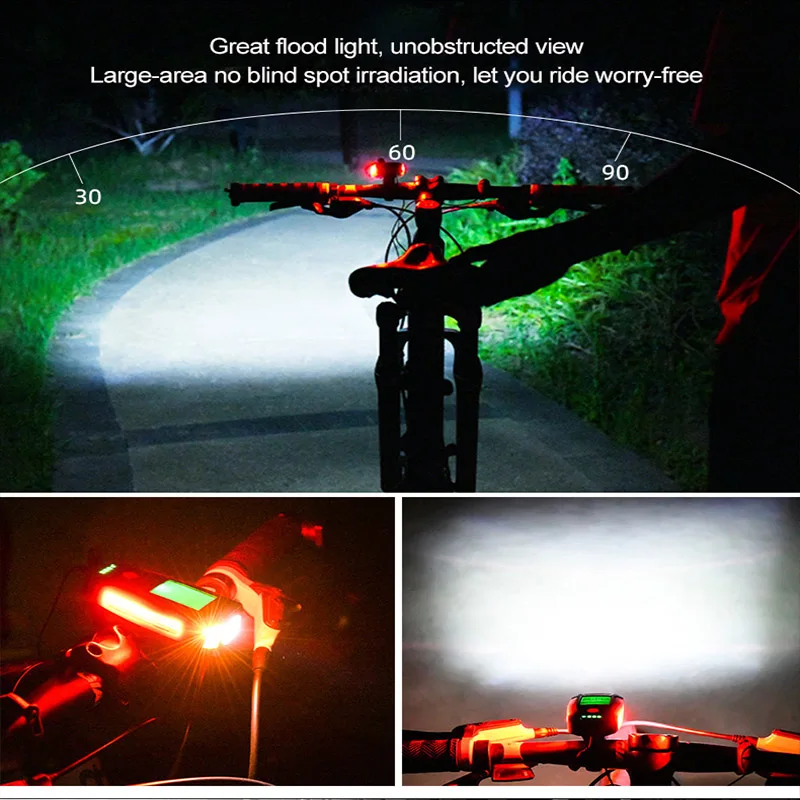 Новый велосипедный компьютер с велосипедными огнями Рог непромокаемый MTB