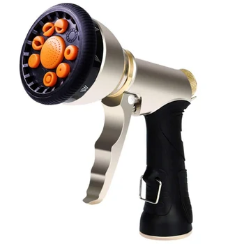 

New Arrival Practical Multifunctional Zinc Alloy High Pressure Hose Nozzle Water Spray Lawn Garden Tool