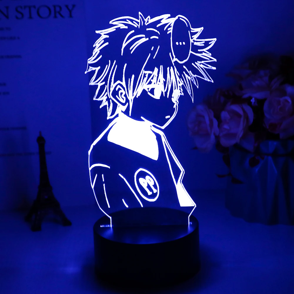 

Anime Hunter X Hunter Led Night Light Killua Zoldyck Figure Nightlight Color Changing Usb Battery Table 3d Lamp Gift for Kids