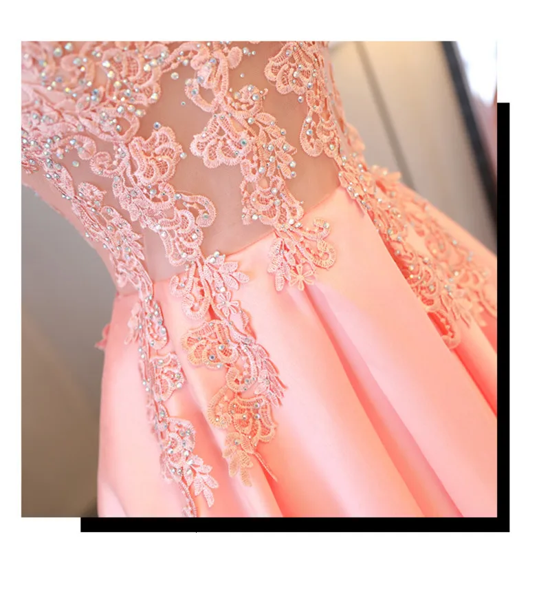 Mingli Tengda розовое кружевное платье подружки невесты с v-образным вырезом и аппликацией элегантное платье Для Свадебное праздничное платье demoisie d'honneur pour femme