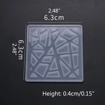 

Crystal Epoxy Resin Mold Irregular Love Heart Printing Casting Mould DIY Crafts L4ME