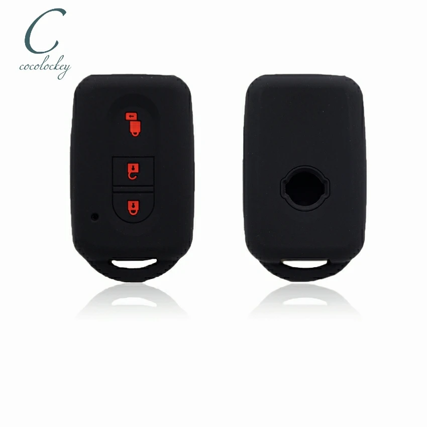 Cocolockey чехол для автомобильного ключа nissan micra xtrail qashqai juke duke 3 кнопки дистанционный