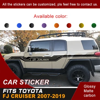 

Car Stickers Side Body Stripe Racing Styling Graphic Vinyl Car Accessories Custom Fit For Toyota Fj Cruiser 2007-2017 2018 2019