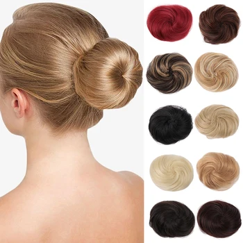 

DIANQI Women Donut Bun Bun Hair Clip In Bun Hairpiece Extensions High Temperature Synthetic Hair Extensions