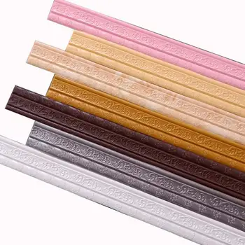 

3D Self-adhesive Wall Sticker Waterproof Top Corner Line Wall Edge Strip Wall Waist Line Sticker Tile Wallpaper Border Home Deco